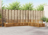 Outdoor Sofa Set Natural 273 x 213.5 x 73 cm Solid Acacia Wood 3375449