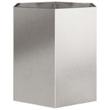 Garden Planter 2 pcs Hexagon 46x40x45 cm Stainless Steel 851117