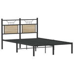 Bed Frame without Mattress Sonoma Oak 120x190 cm Small Double Engineered Wood 4106789