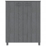 Shoe Cabinet HAMAR Dark Grey 85x40x108 cm Solid Wood Pine 340518