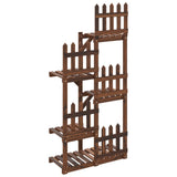Flower Stand 60x25x130 cm Solid Wood Fir 362873