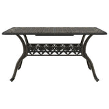 Garden Dining Set Bronze Cast aluminium Medium Ergonomic 3216316