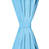 Blackout Curtain with Metal Eyelets 270x245 cm Turquoise 132209
