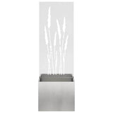 Garden Privacy Screen Sliver 50 x 150 cm Stainless steel 876466