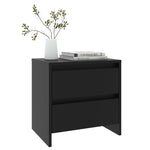 Bedside Cabinets 2 pcs Black 45x34.5x44.5 cm Engineered Wood 809848