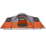 Family Tent Dome 11-Person Grey and Orange Waterproof 94568