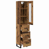 Highboard Old Wood 34.5 x 34 x 180 cm Engineered Wood 3415773