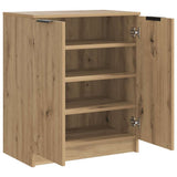 Shoe Cabinet Artisian Oak 59x35x70 cm Engineered Wood 856990