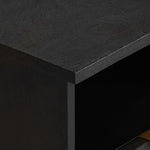 ZNTS Bedside Cabinet Black 40x33x46 cm Engineered Wood 4017654