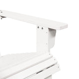 Adirondack Chair White 69x85x90.5 cm Solid Wood Fir 4007243