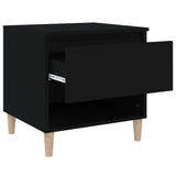 Bedside Tables 2 pcs Black 50x46x50 Engineered Wood 819535