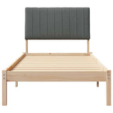 Bed Frame with Headboard Brown 90 x 200 cm Solid Pine Wood 878915