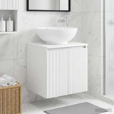 Wall-Mounted Sink Vanity White 49.5 x 44.5 x 65 cm 890442