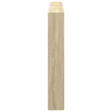 Headboard Cabinet with LED Sonoma Oak 180x17x102 cm 839212
