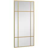 Decorative Grid Wall Mirror, with Back Hooks - Gold Tone T3398P341290