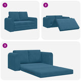 Sofa Bed Blue 148 x 71 x 83 cm Velvet 4106683