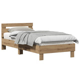 Bed Frame with Headboard Artisan Oak 80 x 200 cm 8009025