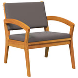 Bistro Set with Cushion 3 pcs Brown Polyester 4106470