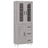 Highboard Grey Sonoma 69.5x34x180 cm Engineered Wood 3198695