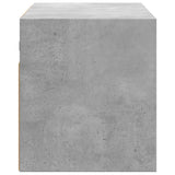 TV Wall Cabinet with LED Lights Concrete Grey 80x31x35 cm 852260