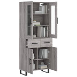 Highboard Grey Sonoma 69.5x34x180 cm Engineered Wood 3198559