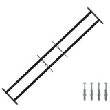 Security Grille for Windows with 2 Crossbars 3 pcs 93-174 cm 42031284