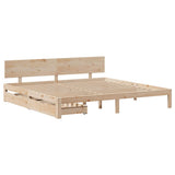 Bed Frame with Drawers without Mattress 200x200 cm 3301992