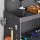 Tool Trolley Black 65 x 35 x 111 cm Cold-rolled Steel 874553