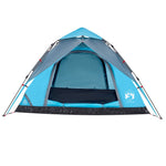 ZNTS Camping Tent Dome 5-Person Blue Quick Release 4004186