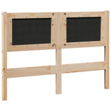 Headboard Other Brown 120 cm Solid pine wood 878967