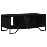 ZNTS Coffee Table Black 100x51x40 cm Engineered Wood 848489