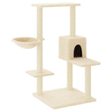 Cat Tree with Sisal Scratching Posts Cream 95 cm 172073