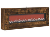 Electric Fireplace Smoked Oak 114 x 18 x 58.5 cm 8021059