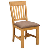 Dining Set 4 pcs Grey Solid Oak Wood 3430296