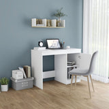 Desk White 100x50x76 cm Engineered Wood 801796