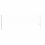 Fence with Posts Silver 0.4 x 25 m Steel 3336985
