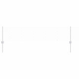Fence with Posts Silver 0.4 x 25 m Steel 3336985