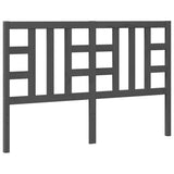 Bed Headboard Grey 166x4x100 cm Solid Wood Pine 817852