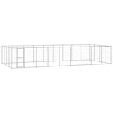 Outdoor Dog Kennel Galvanised Steel 43.56 m 3082321