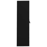 335968 Wardrobe Black 80x50x180 cm Steel