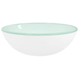 Basin Tempered Glass 35x12 cm White 345252
