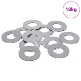 Washers 11842 pcs Silver Iron 864465