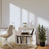 Book Cabinet/Room Divider White 80x25x70 cm Solid Wood Pine 814050