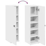 Bathroom Cabinet with Roll Holder White 20.5x22x72 cm 858515