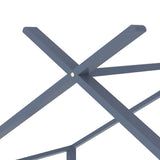 Kids Bed Frame Grey Solid Pine Wood 90x200 cm 283372