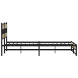 Metal Bed Frame without Mattress Sonoma Oak 180x200 cm Super King 3308499