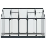 Garden Greenhouse with Door Anthracite 183.5 x 303.5 x 207 cm 3433043