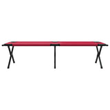 Folding Camping Bed Folding Manual Red Oxford fabric 42003182