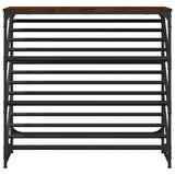 Shoe Rack Brown Oak 90x30x85 cm Engineered Wood 833432