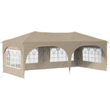 Pop-up Party Tent 575 x 288 x 245 cm Cream Oxford Fabric 42019889